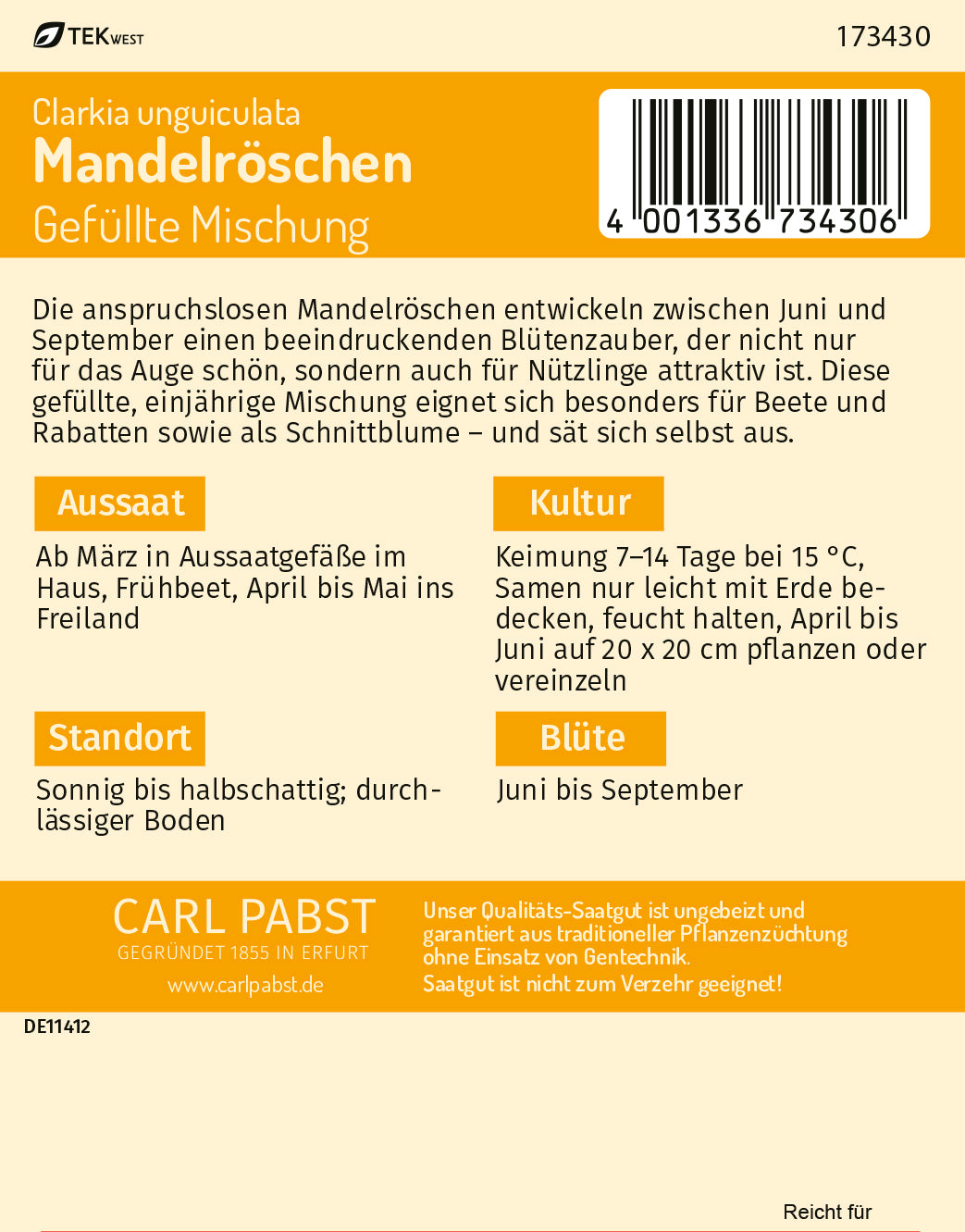 Mandelröschen Gefüllte Mischung