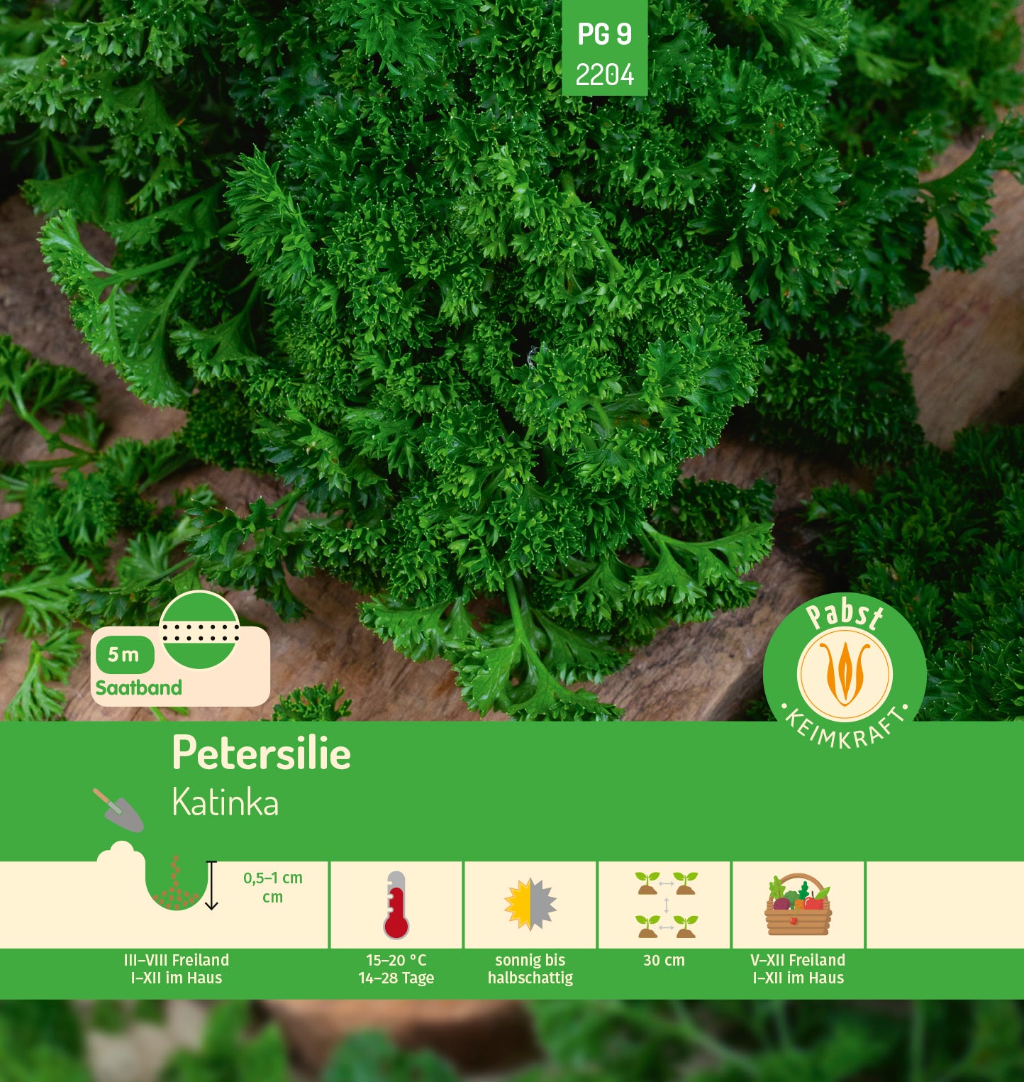 Petersilie Saatband 5m Katinka