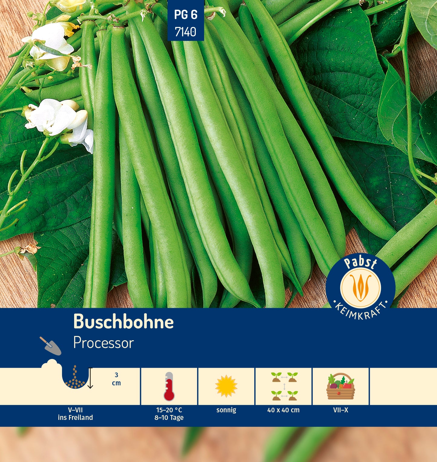 Buschbohne mittelspät & robust Processor