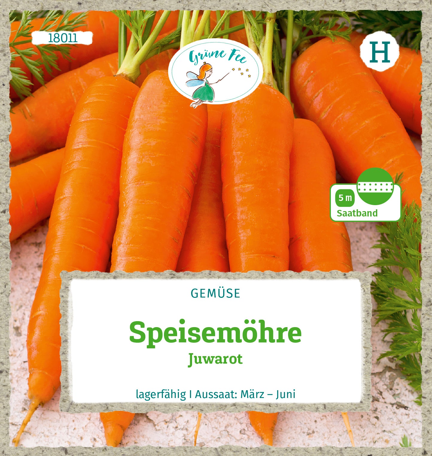 Speisemöhre Juwarot Saatband 5 m