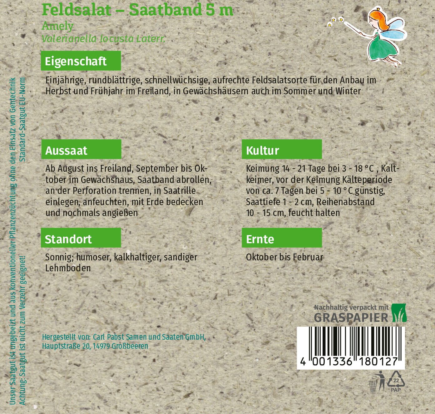 Feldsalat Amely Saatband 5 m