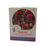 Tomaten-Anzucht-Set 4 x Saatgut Anzuchtbecher Kokosquelltabletten und Holzsteckern zum Beschriften Gardener's delight Berner Rose Oxheard Tigerella