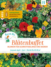 easySeed Blütenbuffet Streuschachtel Blumenmischung für Schmetterlinge und Bienen