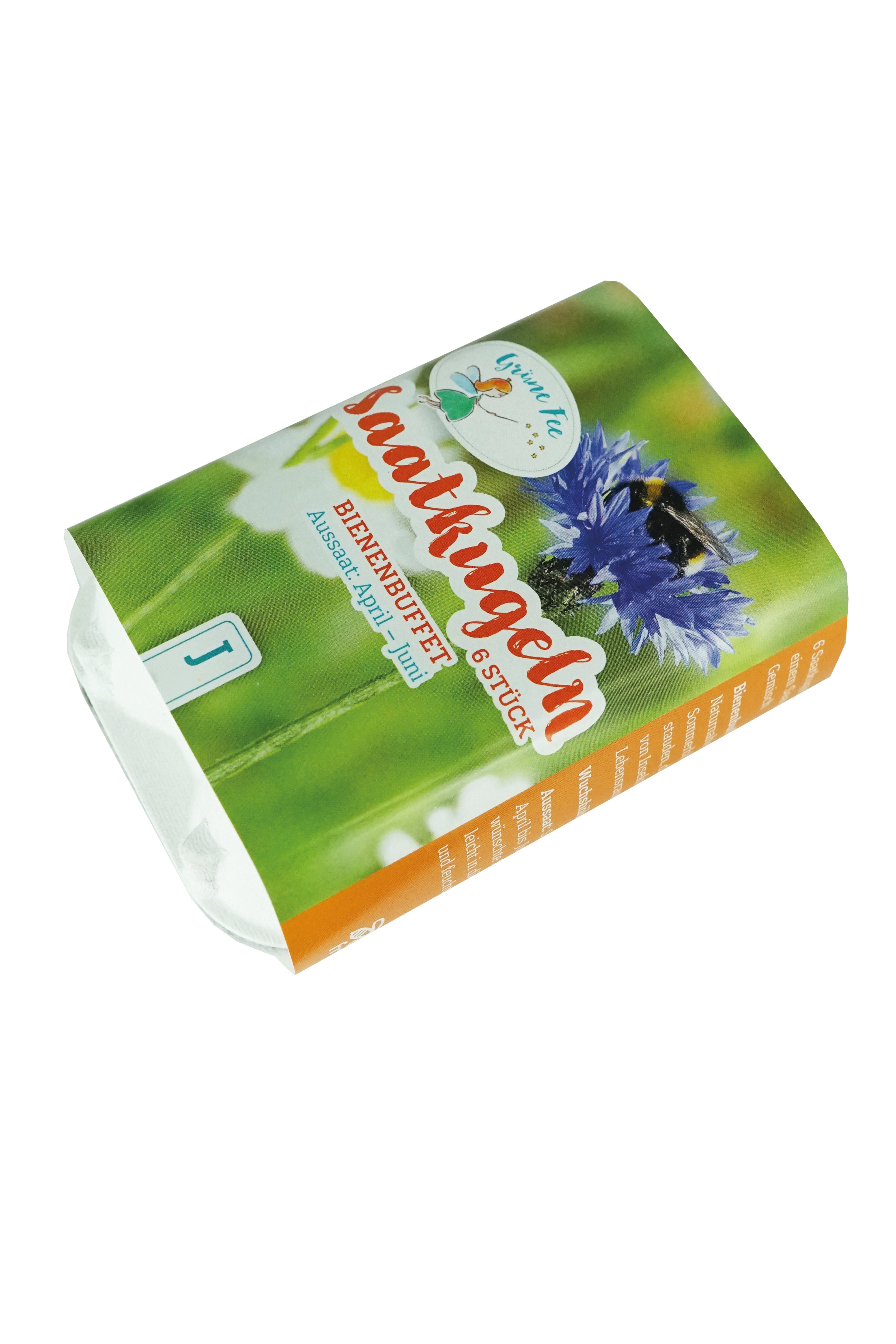 Bienenbuffet Saatkugeln 6 Saatkugeln ø ca. 23 cm Saatgut/Tonmineral-Gemisch