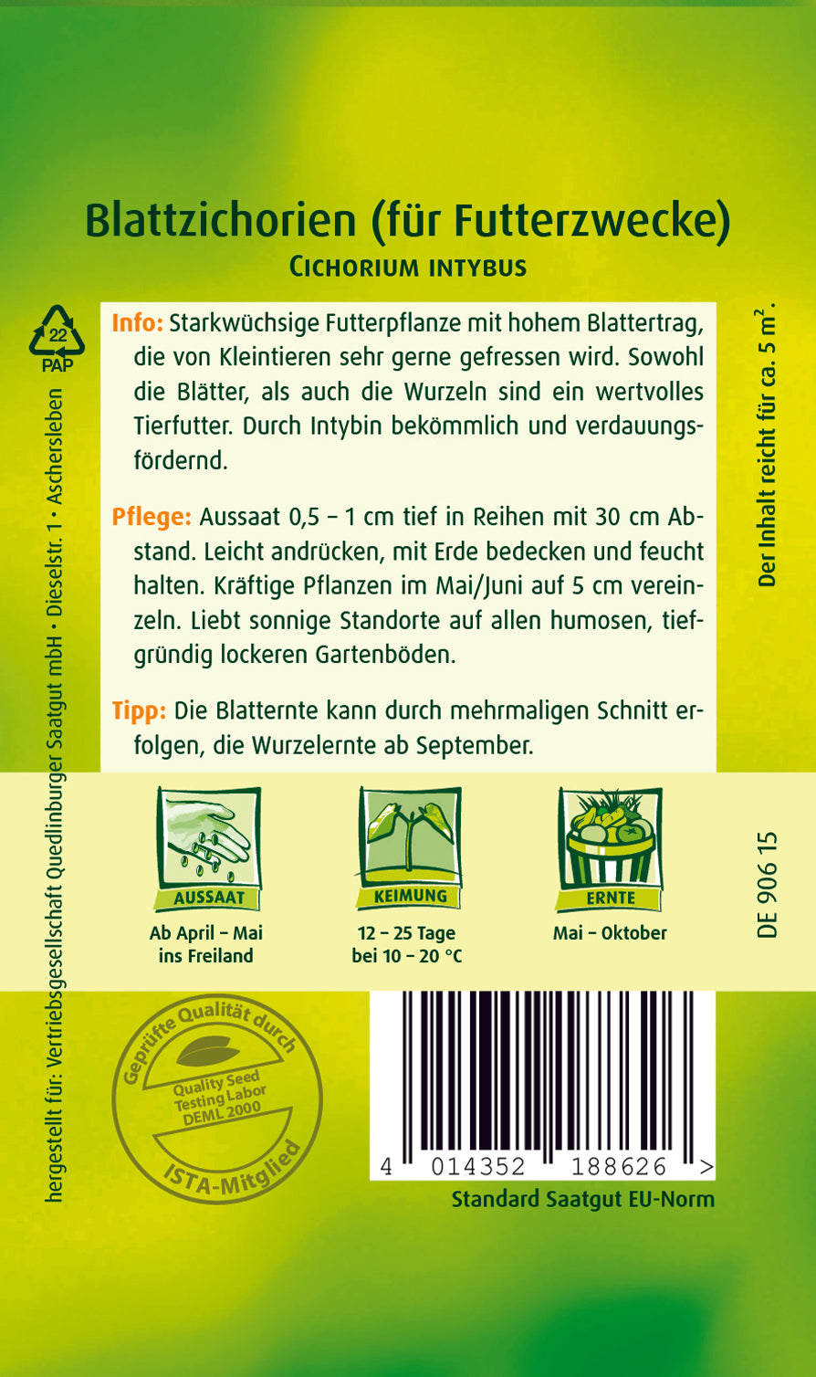 Blattzichorie (für Futterzwecke)