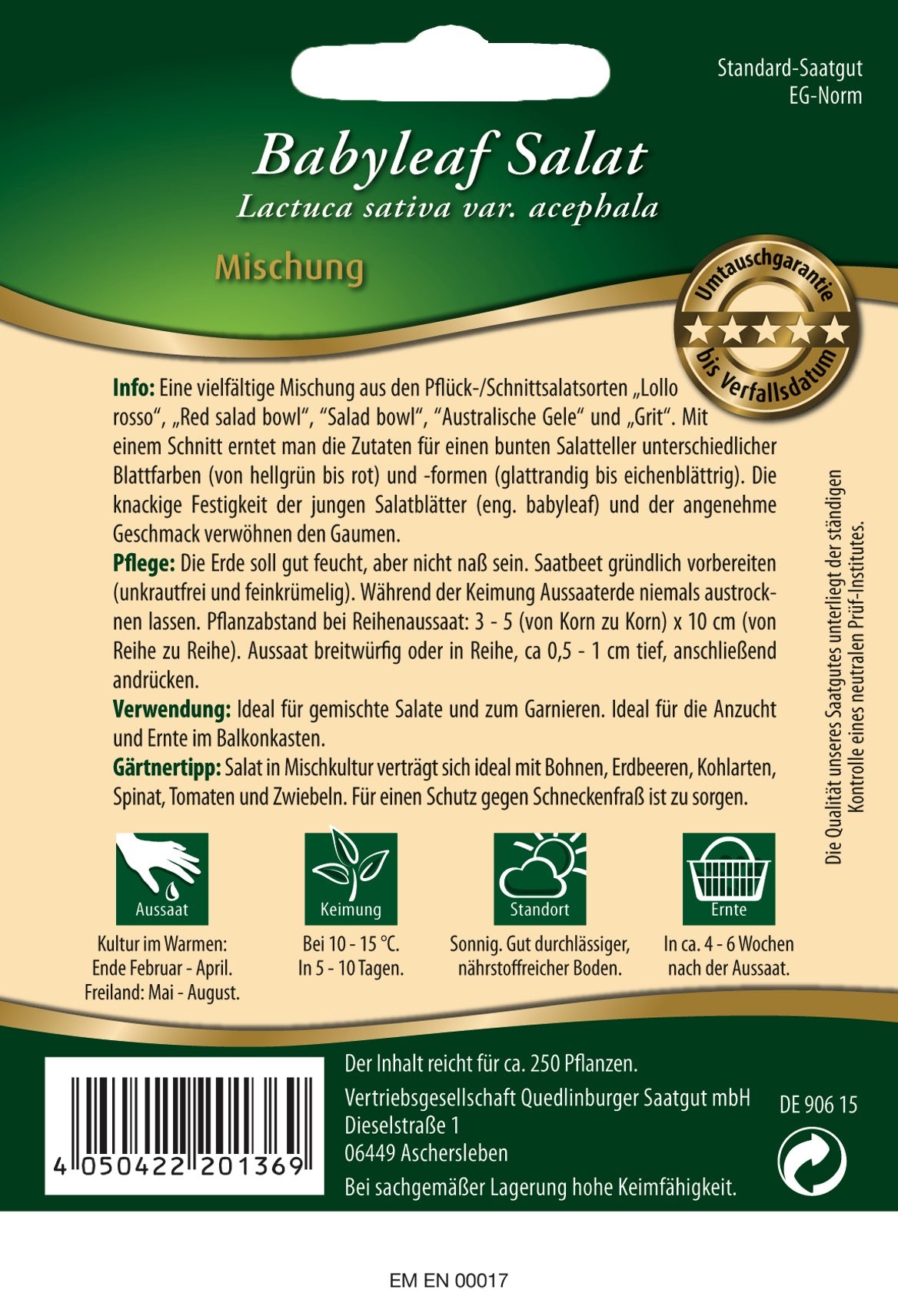 Pflücksalat Babyleaf Misch