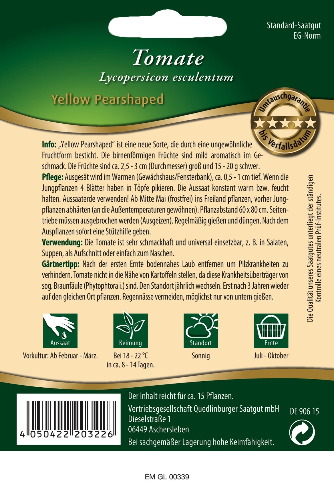 Tomaten Yellow Pearshaped