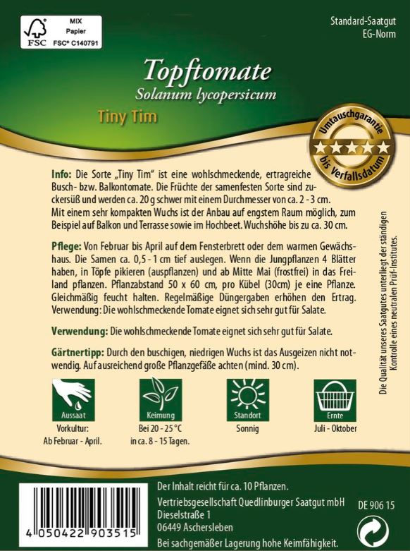 Topftomate Tiny Tim