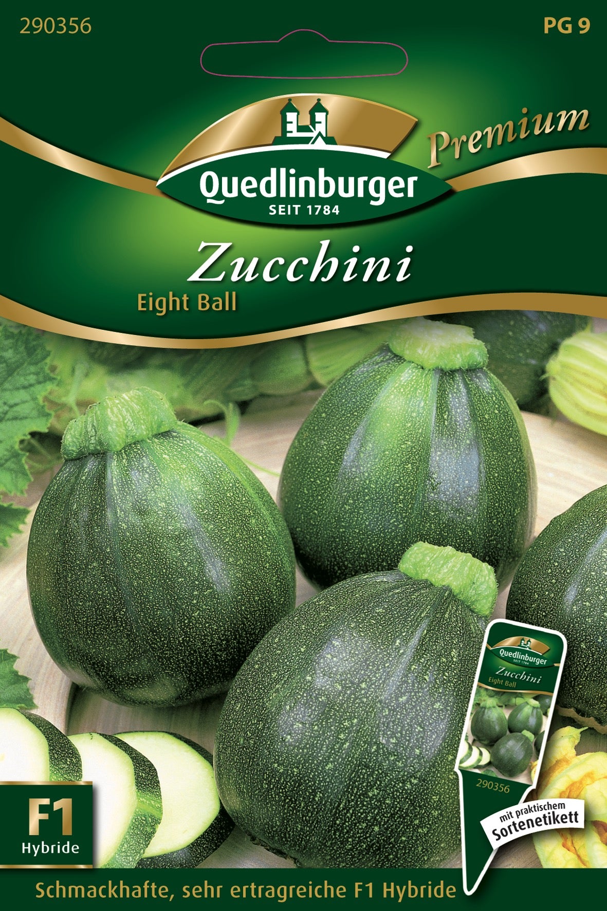 Zucchini Eight Ball
