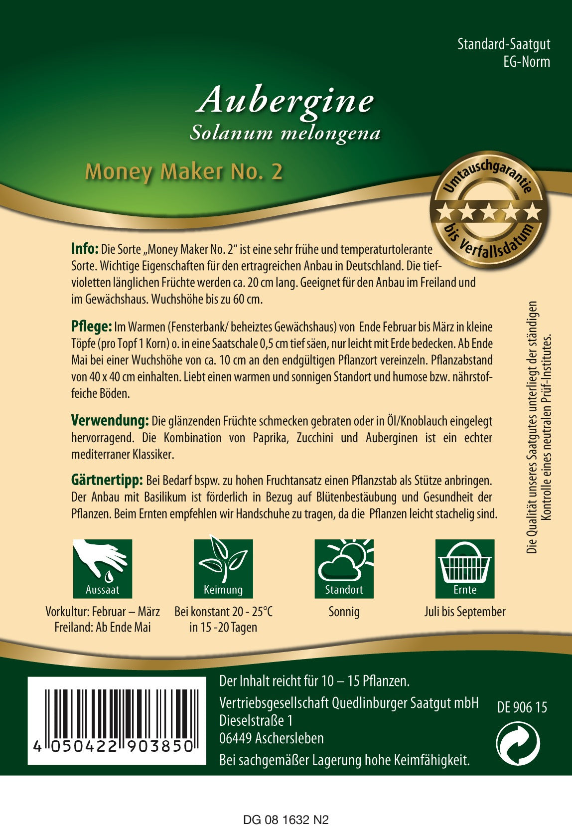 Freiland-Auberginen Money Maker No. 2