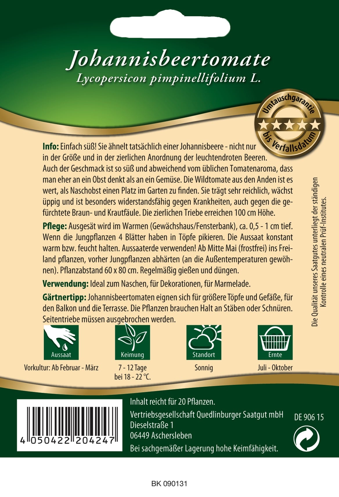 Johannisbeer-Tomaten rot