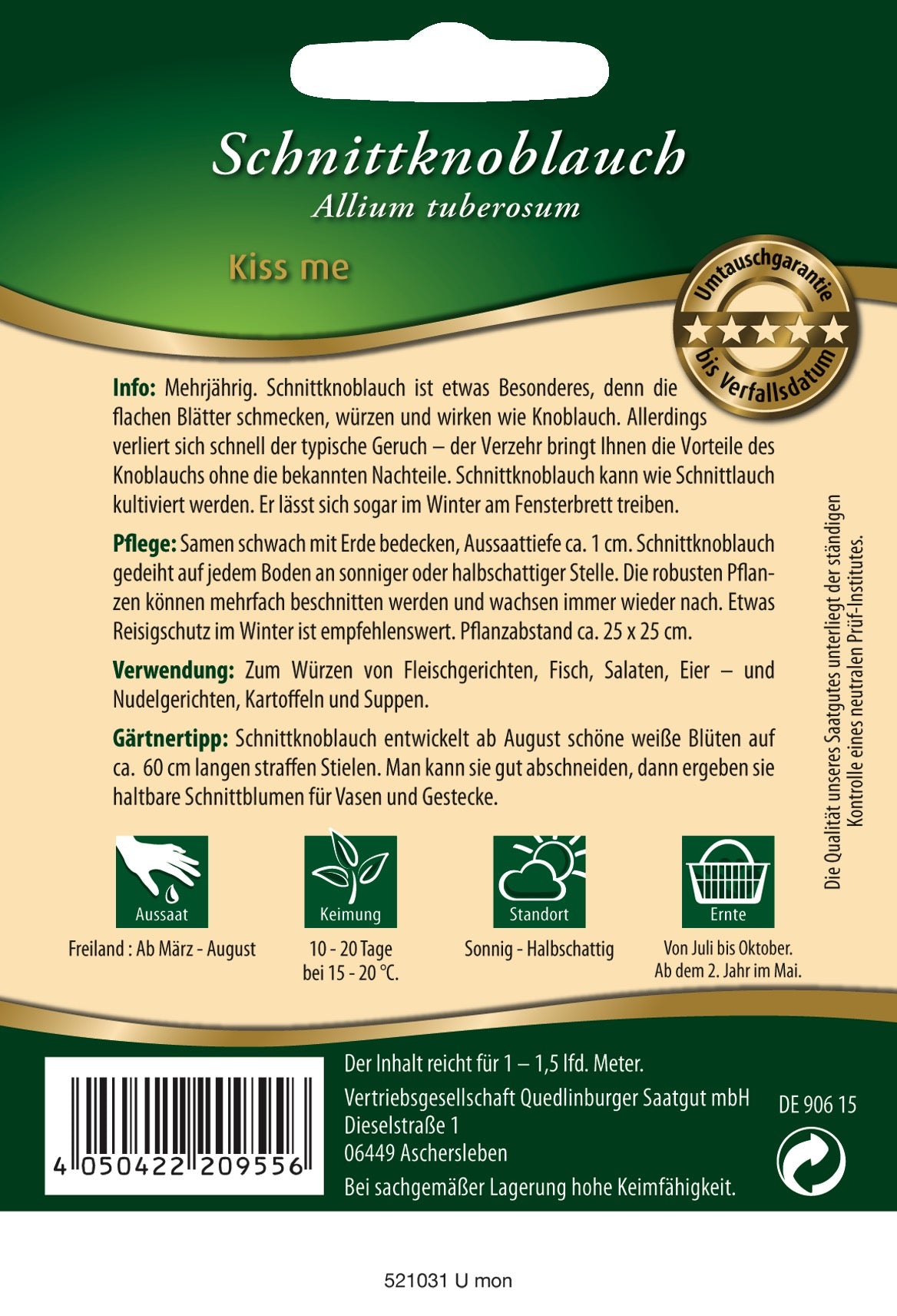 Schnittknoblauch Kiss me