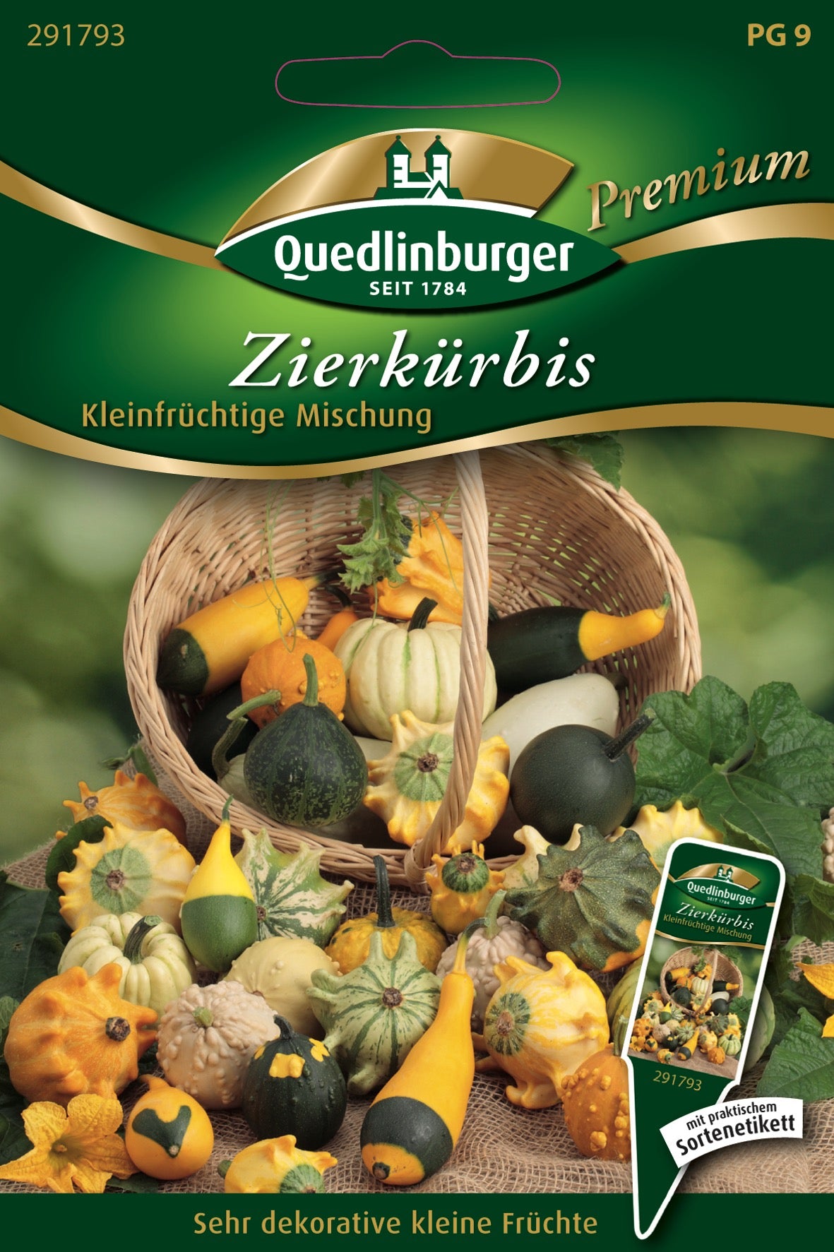 Zierkürbis kleinfrüchtige Mg