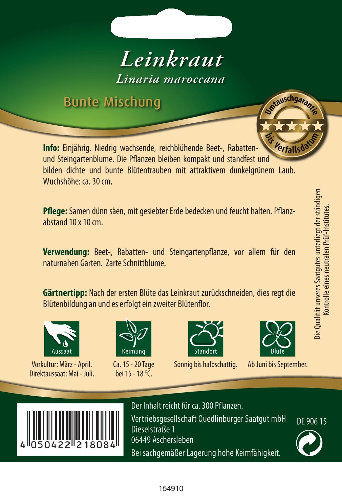 Leinkraut Bunte Mischung