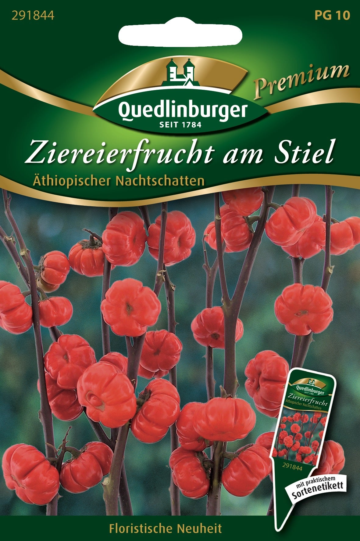 Ziereierfrucht am Stiel