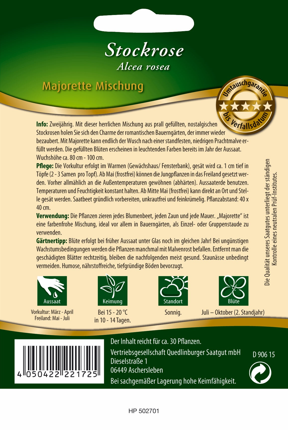 Stockrosen Majorette Mischung