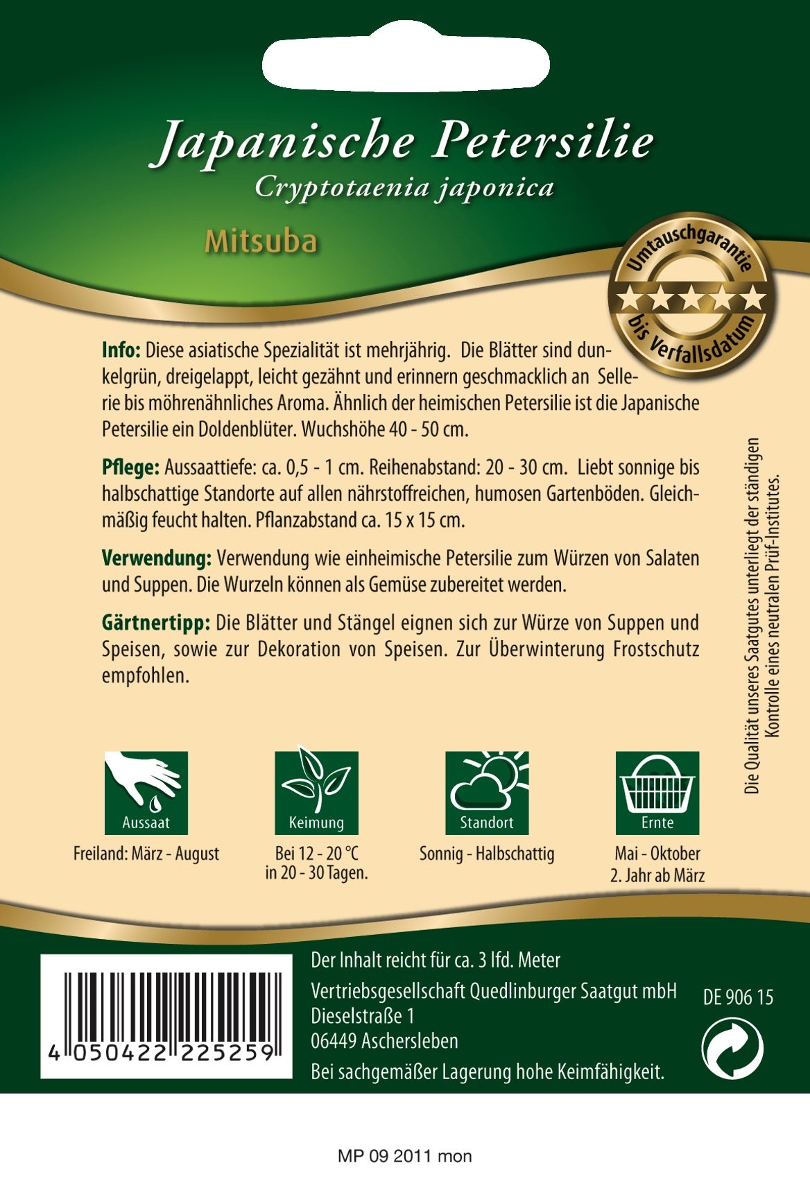 Japanische Petersilie Mitsuba