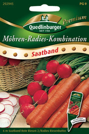Möhren- Radies- Kombination Saatband