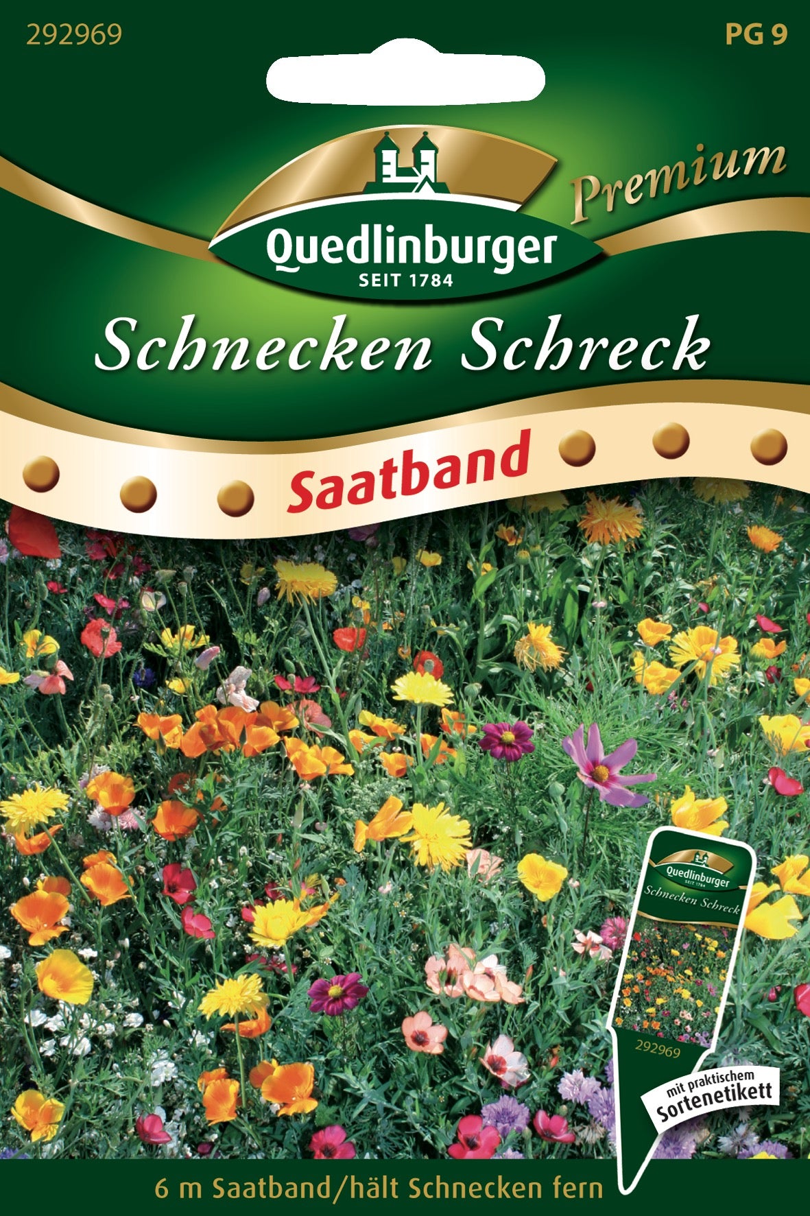 Schnecken Schreck blühende Mischung Saatband
