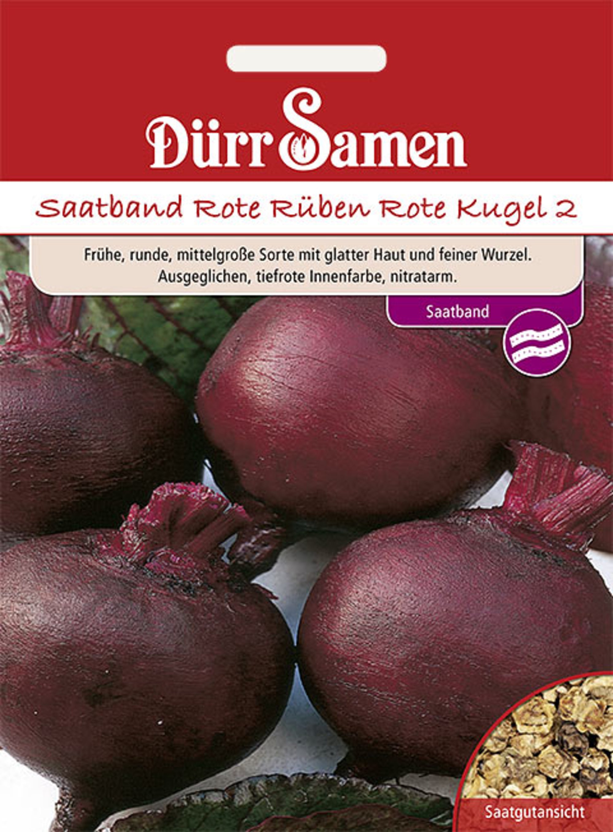 Saatband Rote Rüben Rote Kugel 2