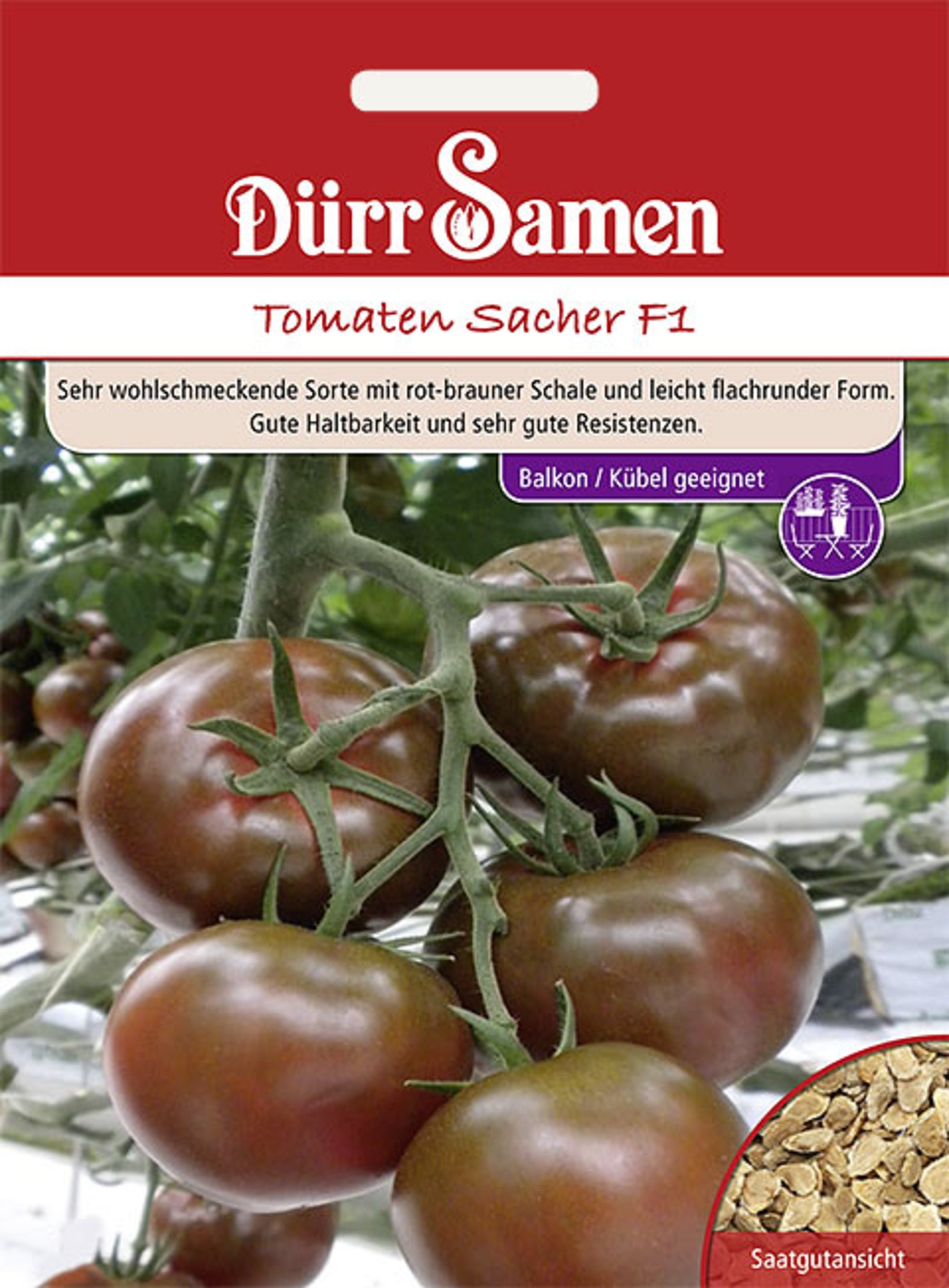 Schokoladen- Tomaten Sacher F1