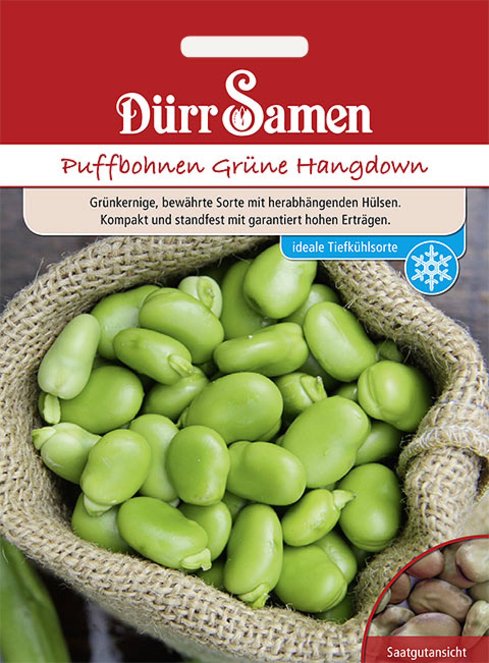 Puffbohnen Grüne Hangdown