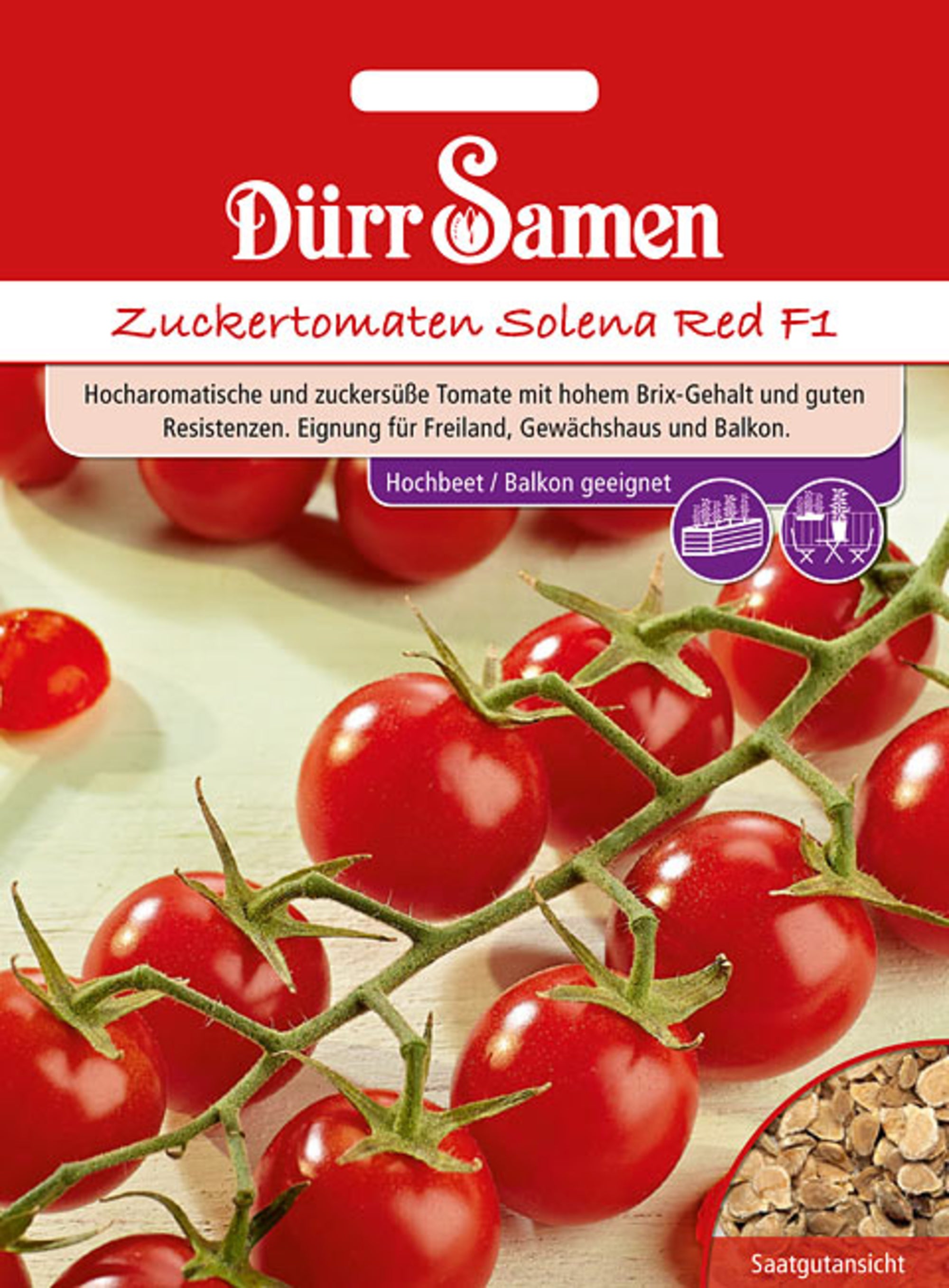 Zuckertomaten Solena Red F1