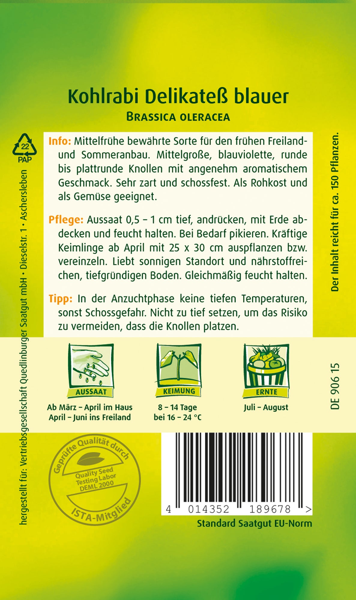 Kohlrabi Delikateß blauer