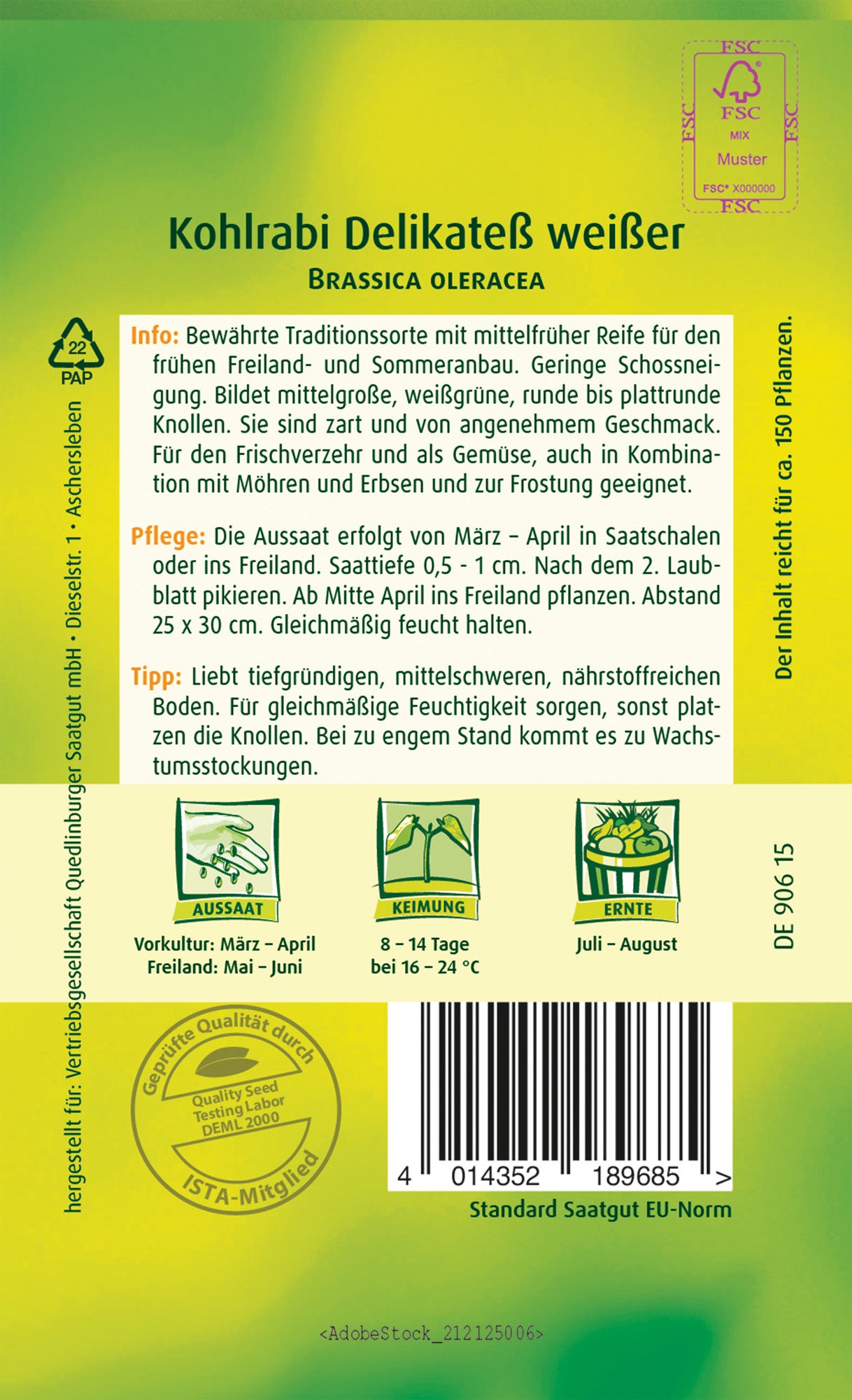 Kohlrabi Delikateß weißer