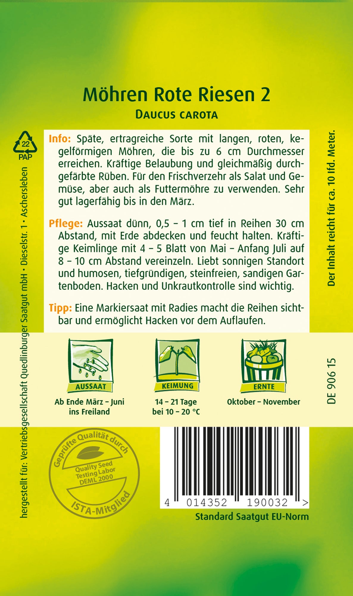 Möhren Rote Riesen 2