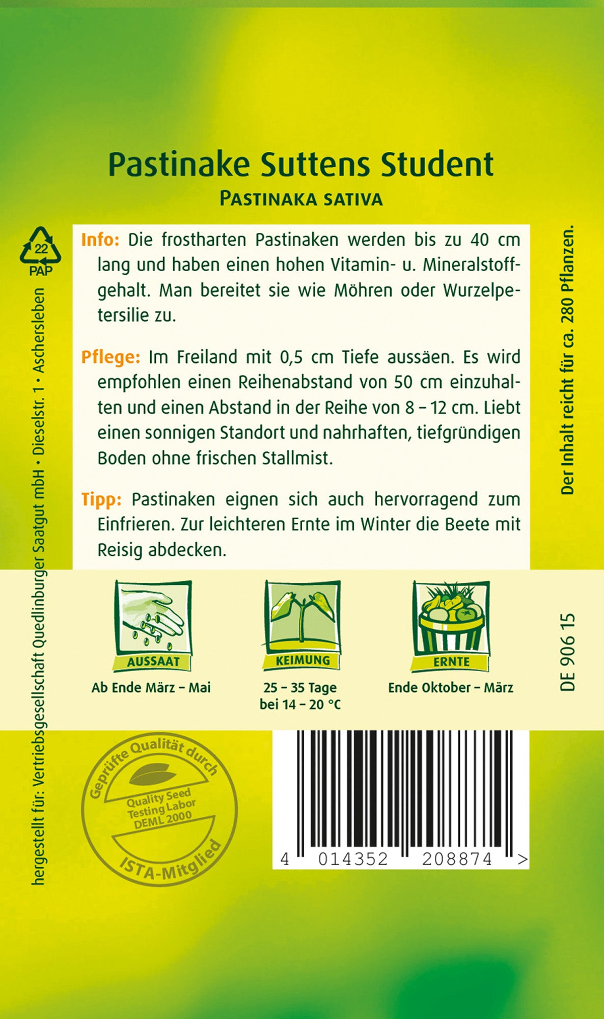 Pastinake Suttens Student