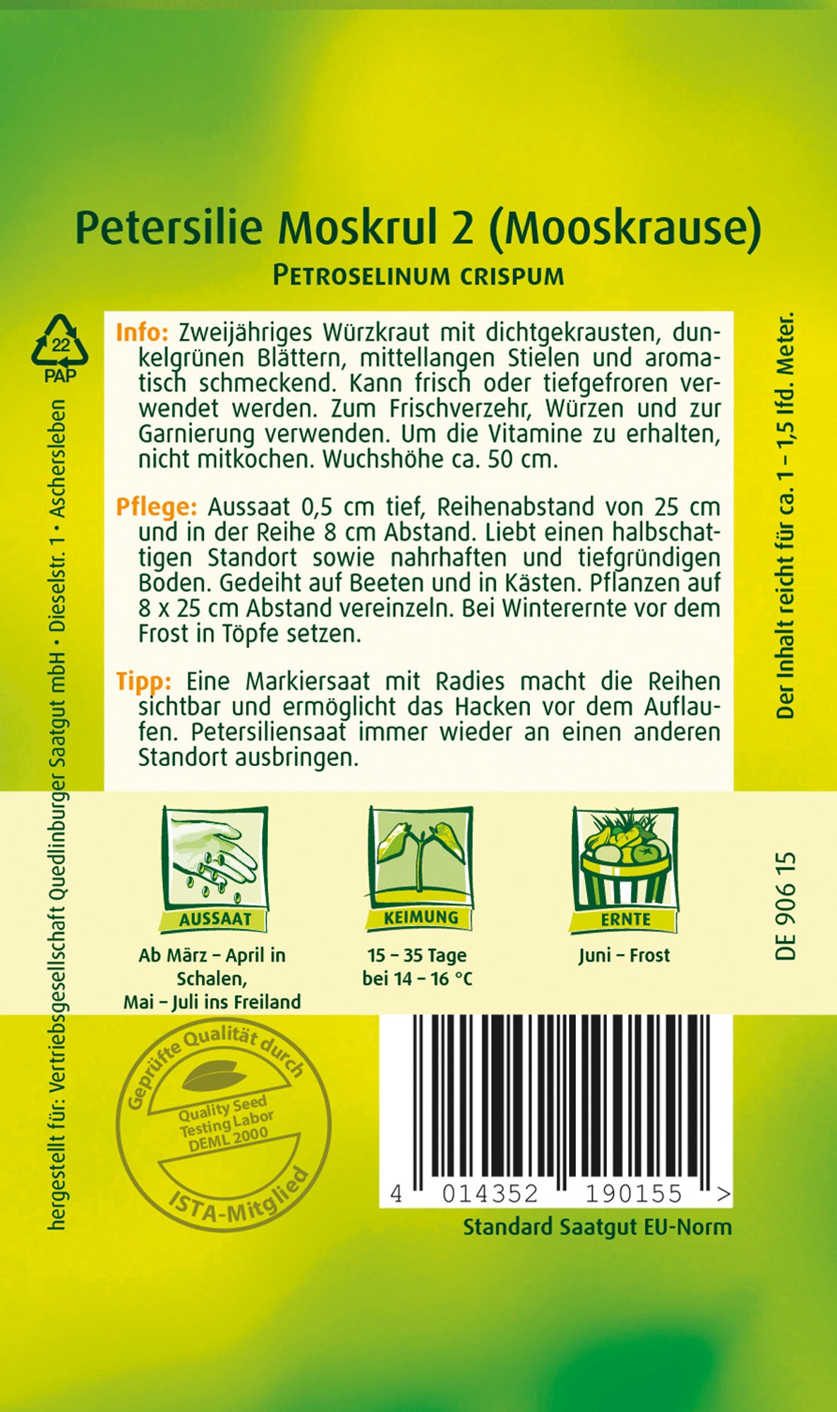 Petersilie Mooskrause 2