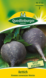 Rettich Runder schwarzer