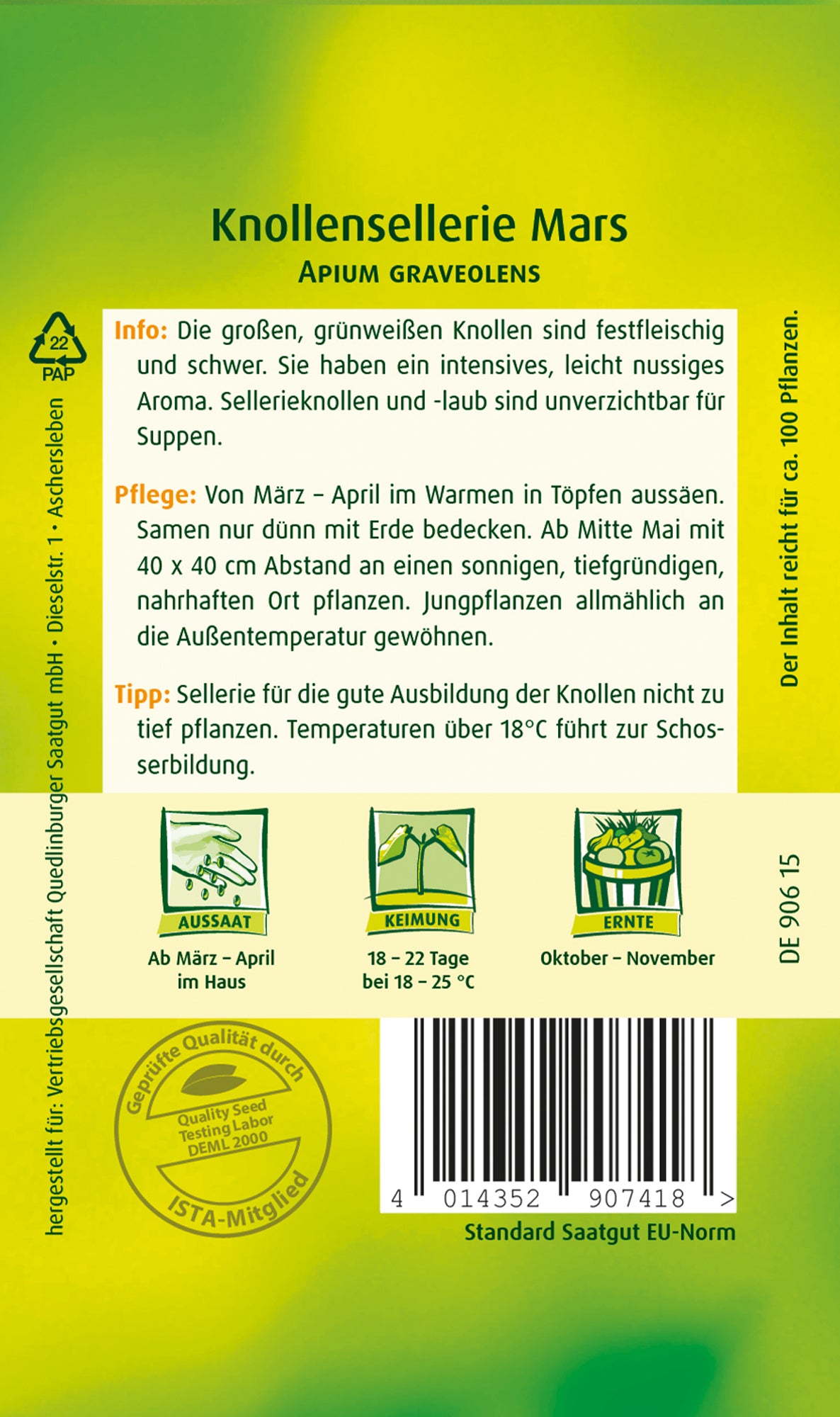 Knollensellerie Mars