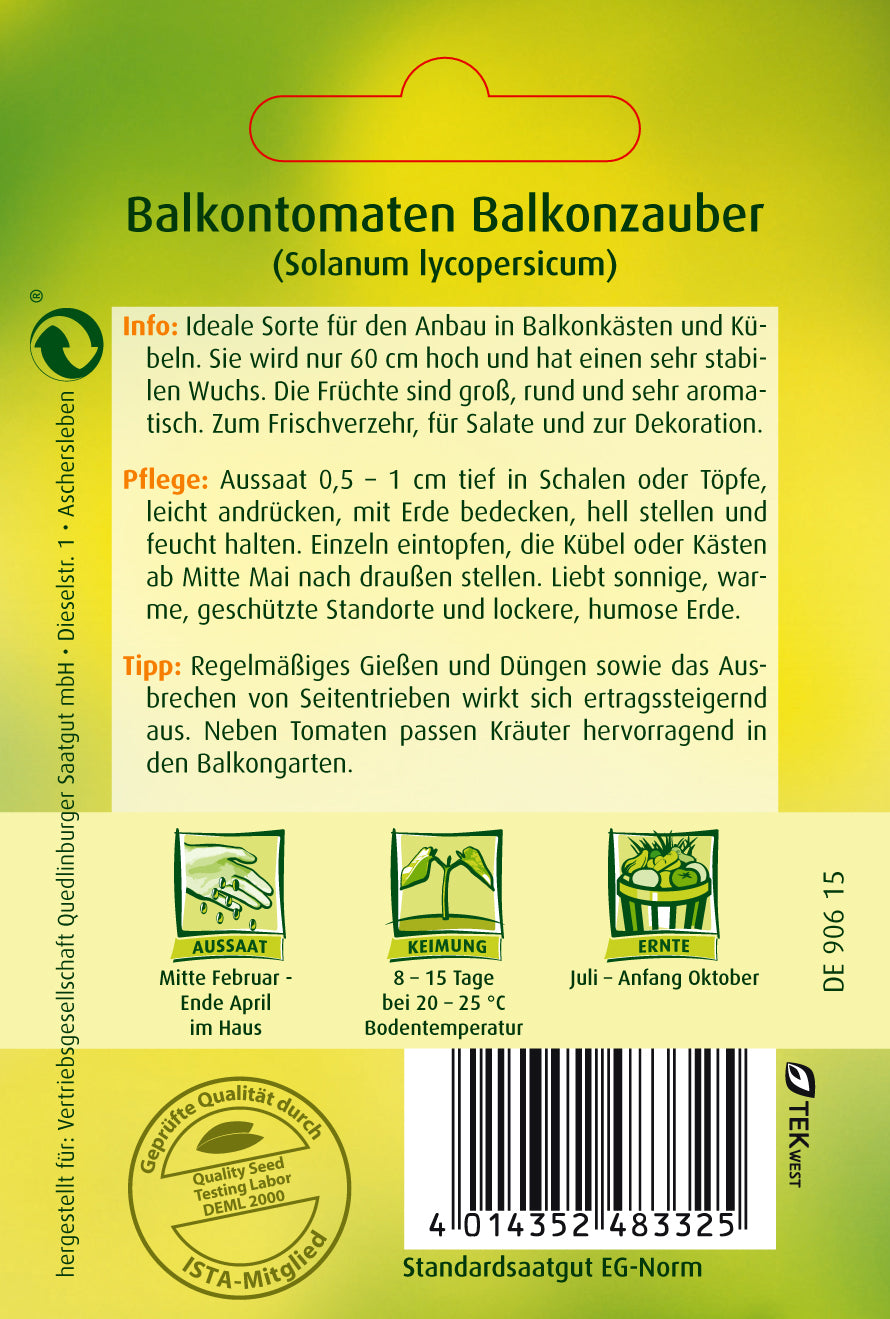 Balkontomaten Balkonzauber