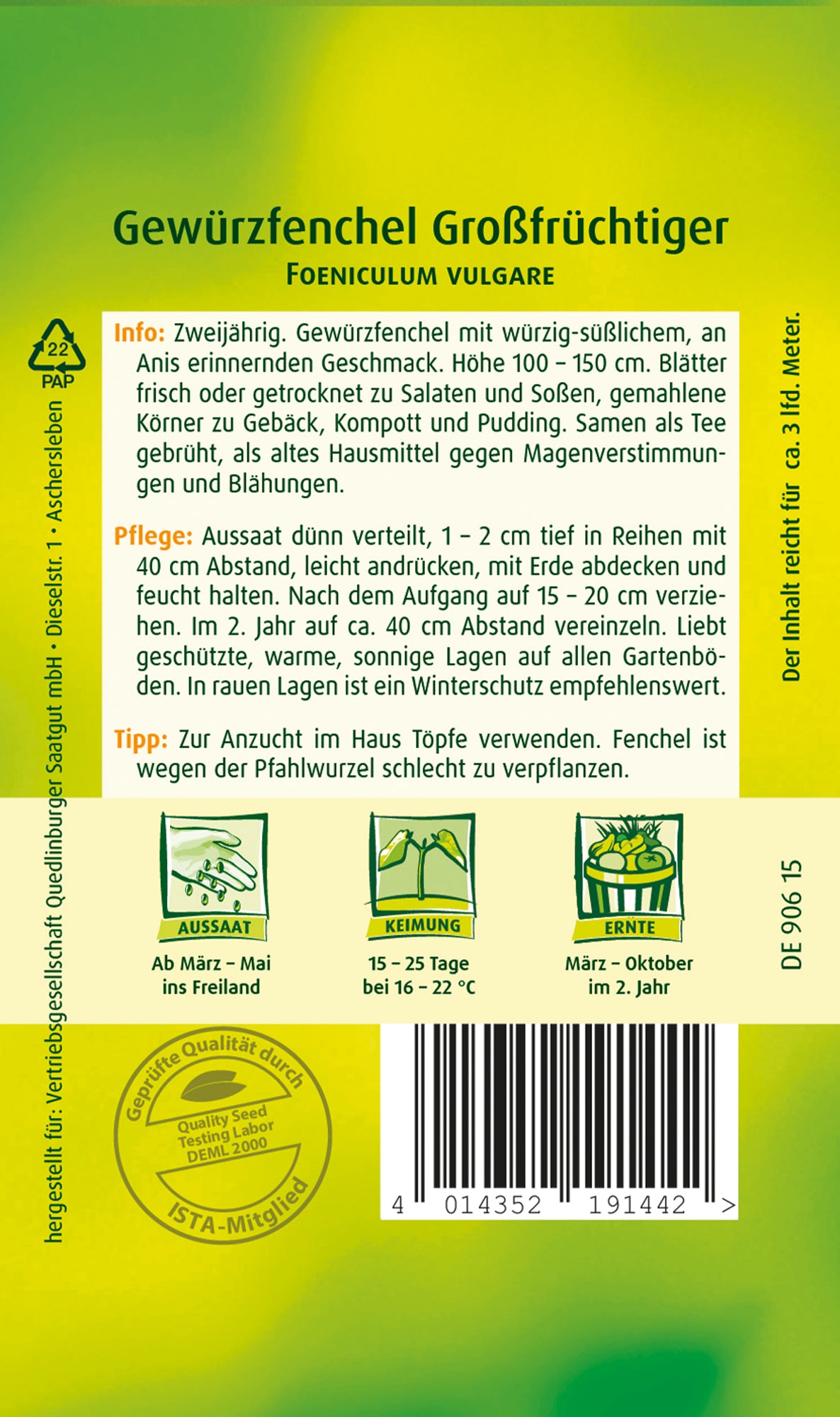 Fenchel Grossfrüchtiger