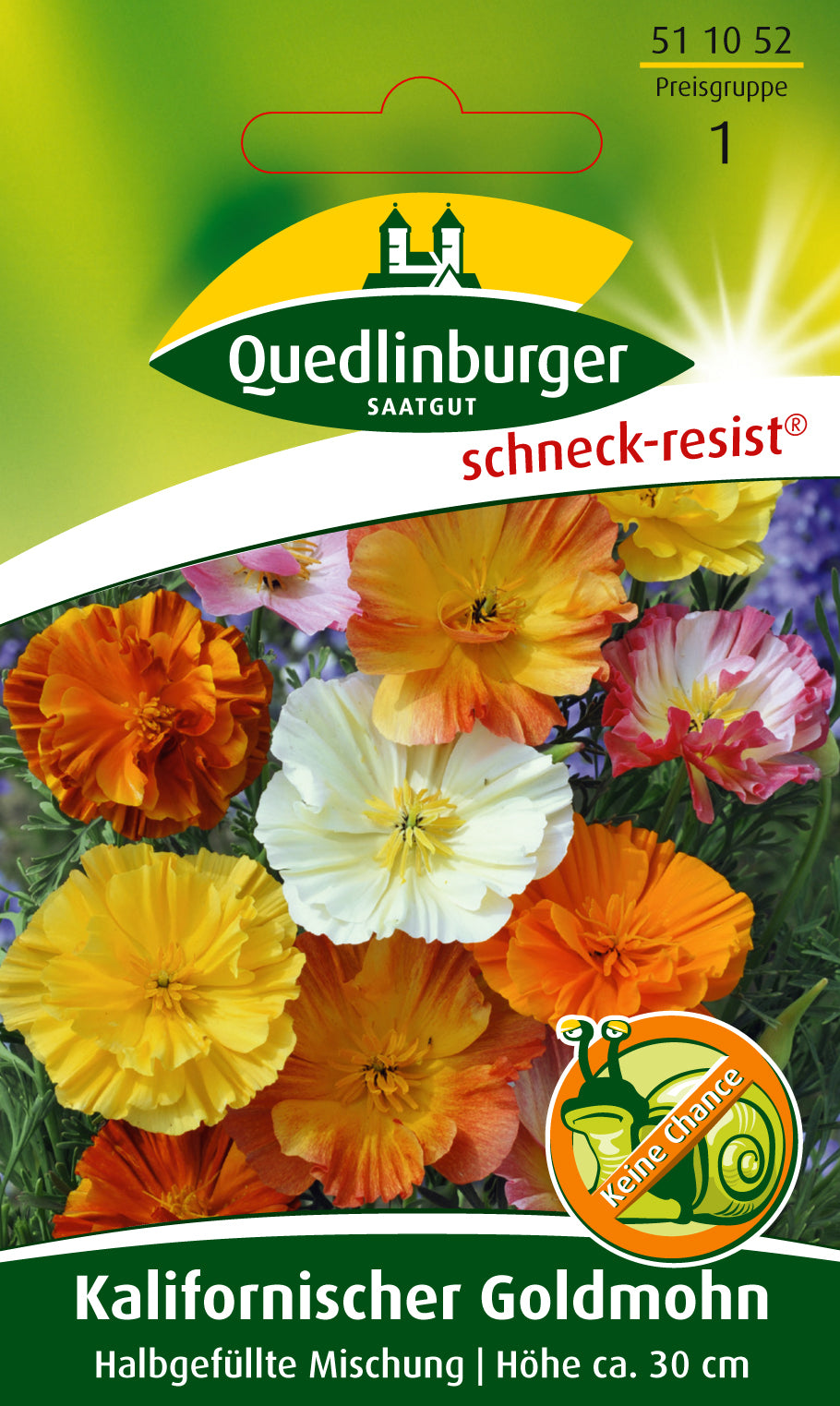 Kalifornischer Gold-Mohn halbgefüllte Mischung