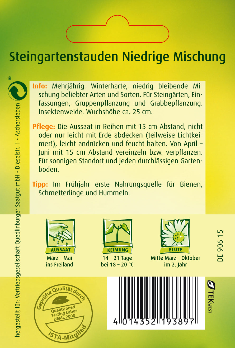 Steingartenstauden Niedrige Mischung