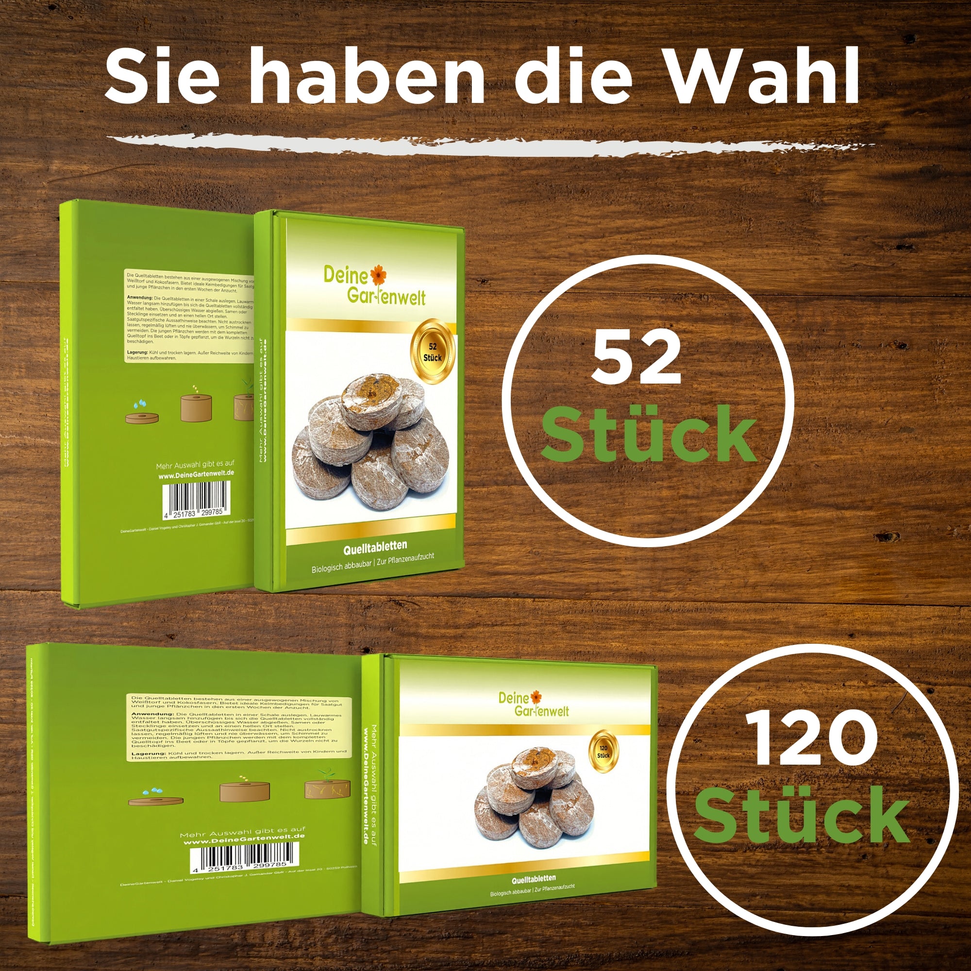 Quelltabletten 52 Stück