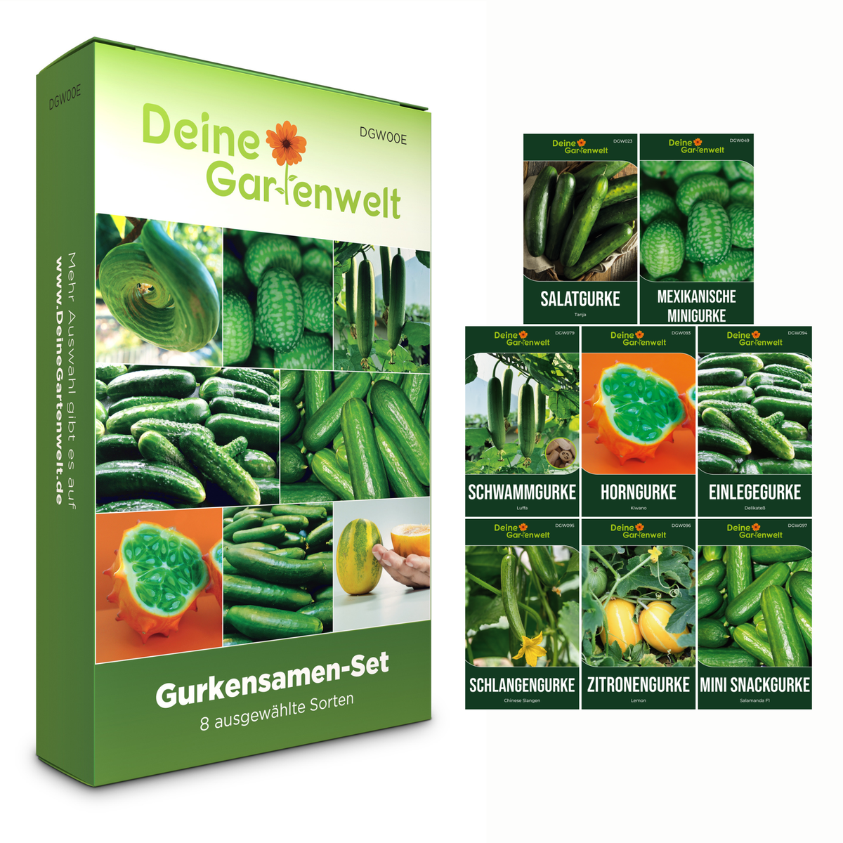 Gurkensamen Set mit 8 Sorten