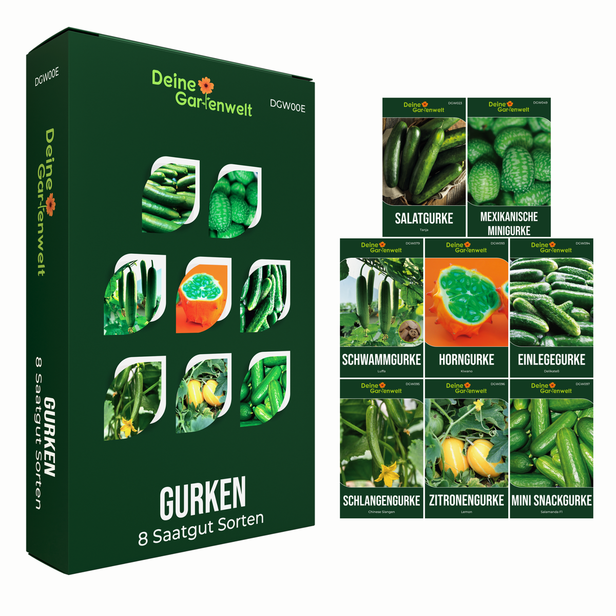 Gurkensamen Set mit 8 Sorten