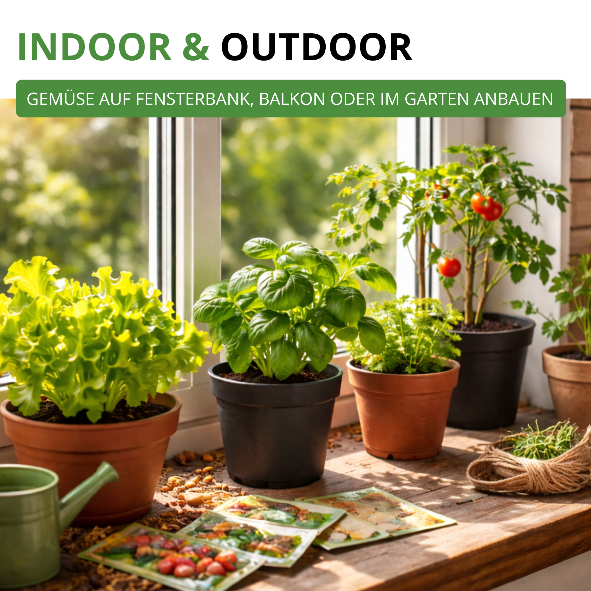 Gemüsesamen-Set mit 12 Sorten