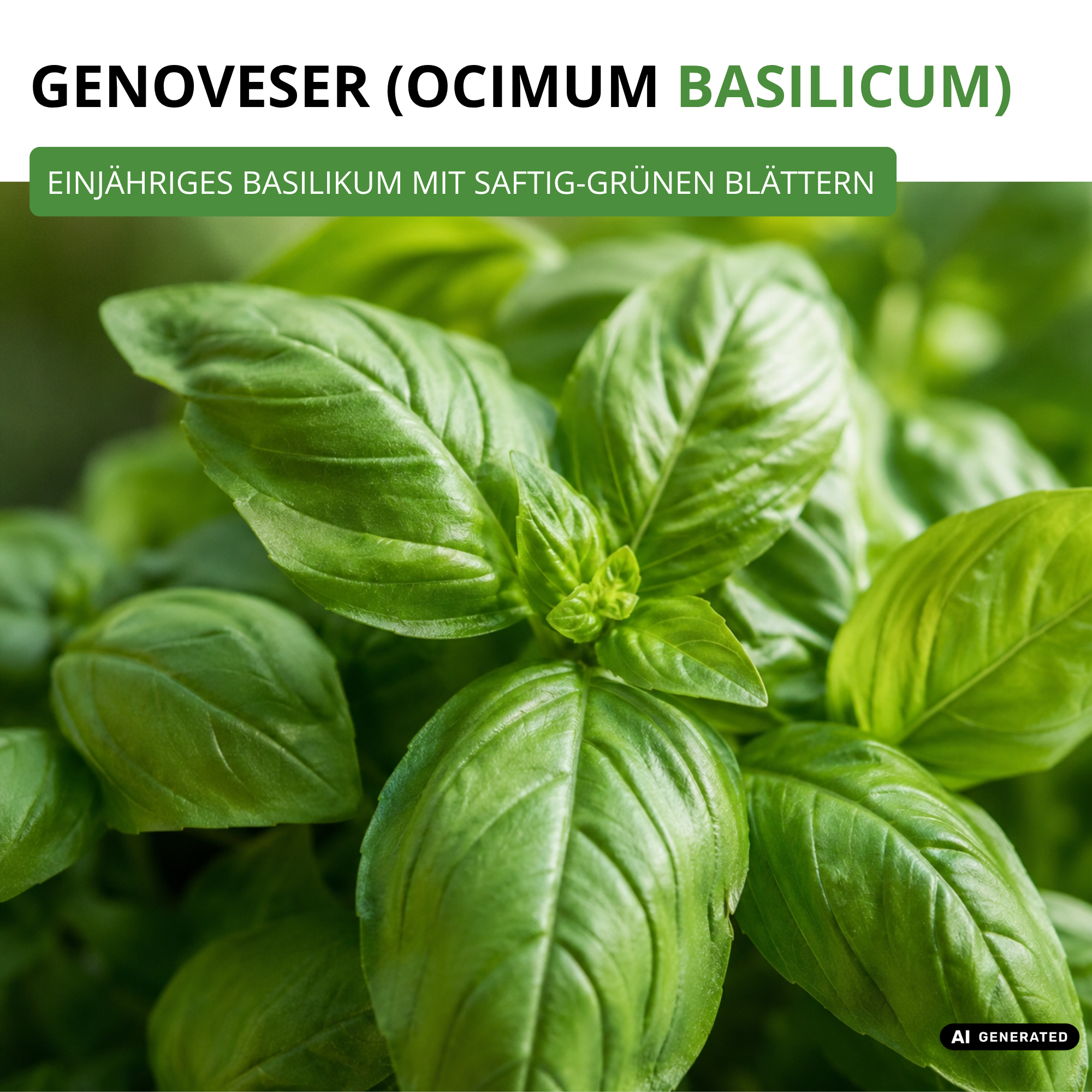 Basilikum Genoveser Saatgut