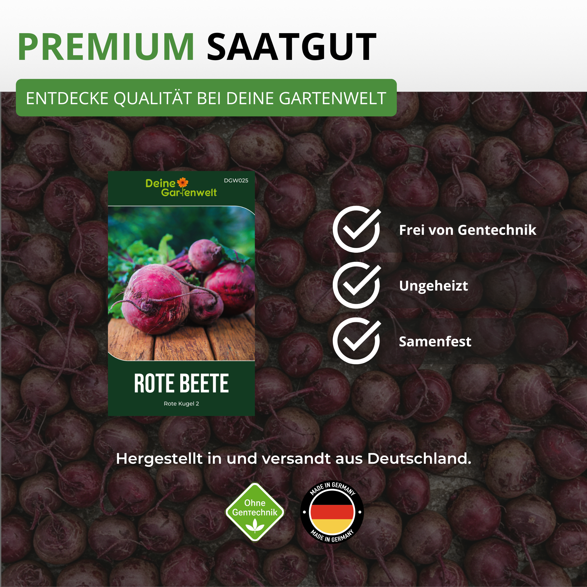 Rote Beete Rote Kugel 2