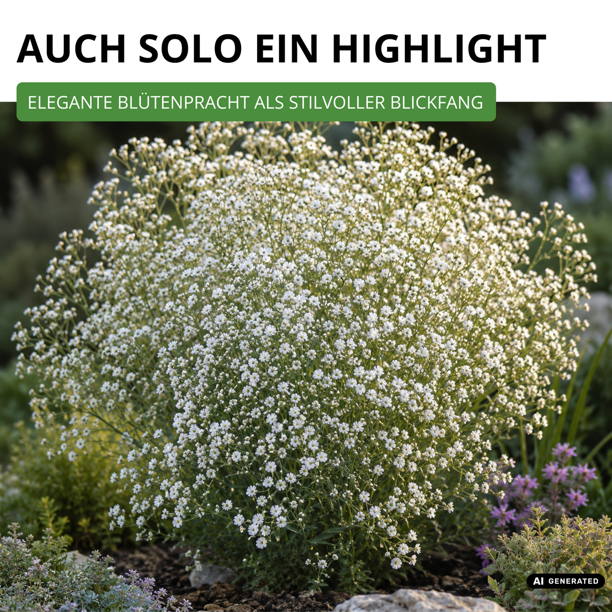 Stauden Schleierkraut weiß Saatgut