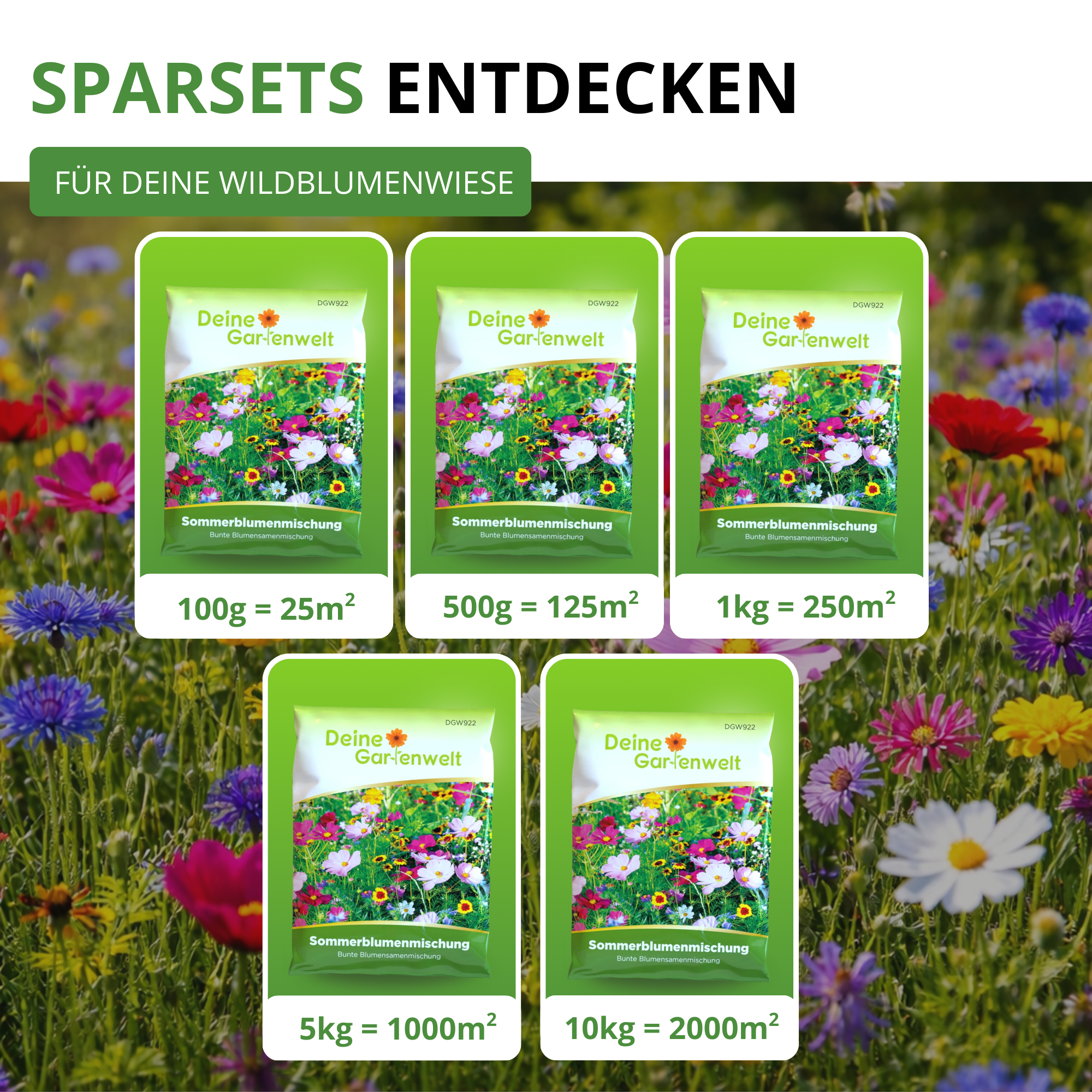 Sommerblumenwiese Blumenmischung 100 g