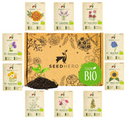 BIO Essbare Blüten Blumensamen-Set mit 10 Sorten