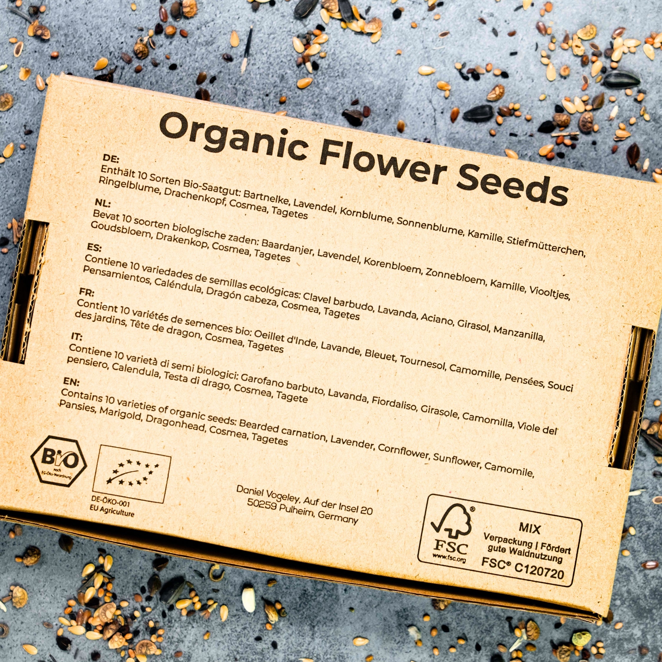 BIO Essbare Blüten Blumensamen-Set mit 10 Sorten