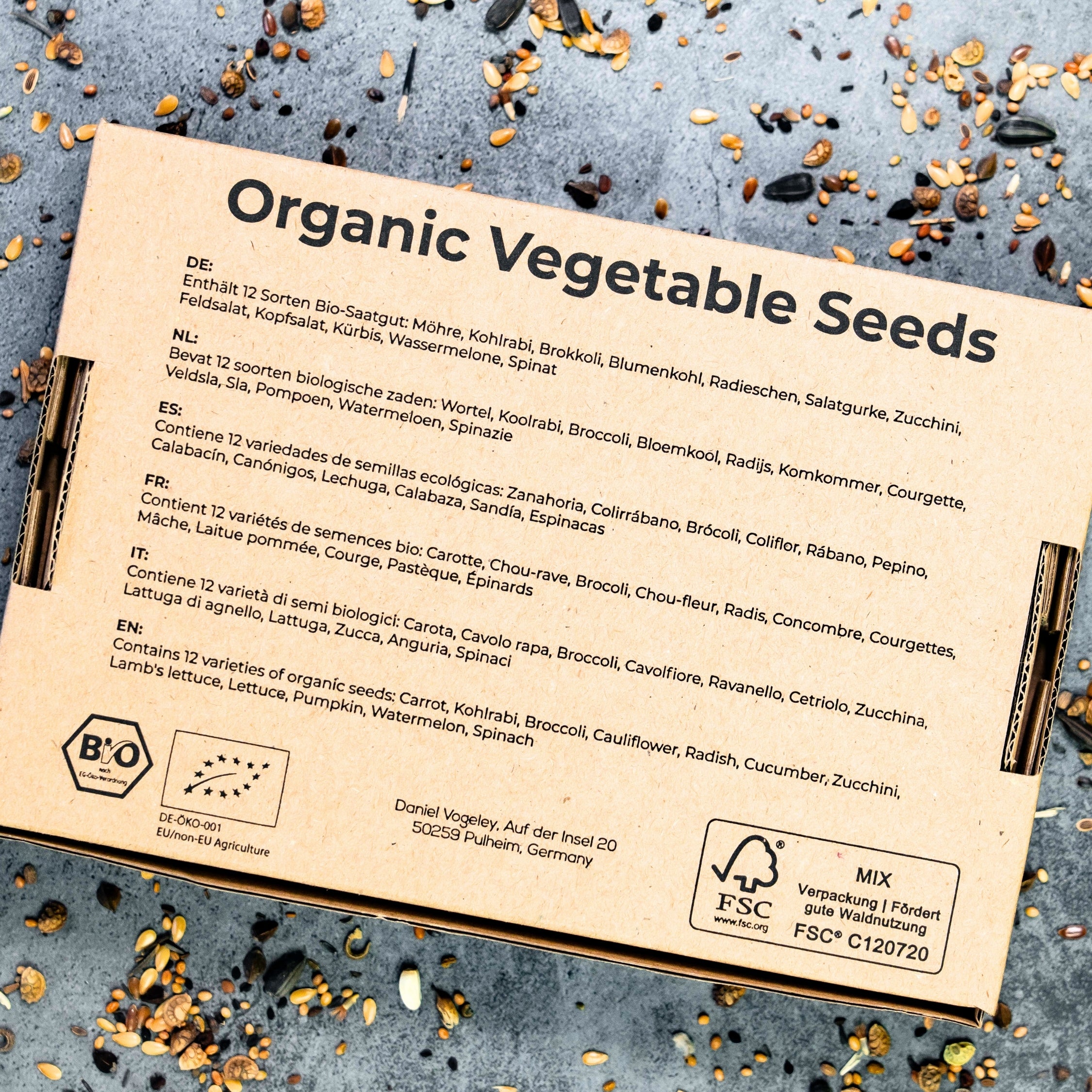 BIO Gemüsesamen-Set mit 12 Sorten