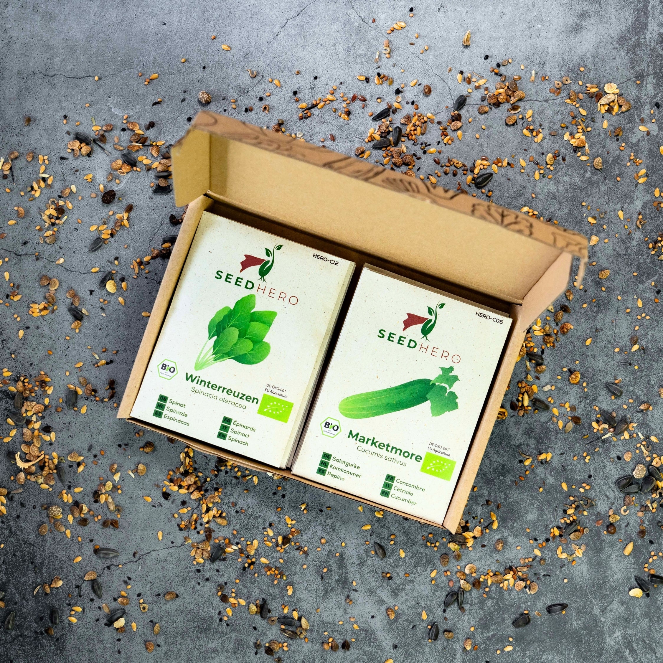 BIO Gemüsesamen-Set mit 12 Sorten